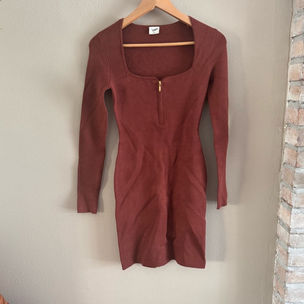 ABERCROMBIE Softknit Mini Bodycon Dress